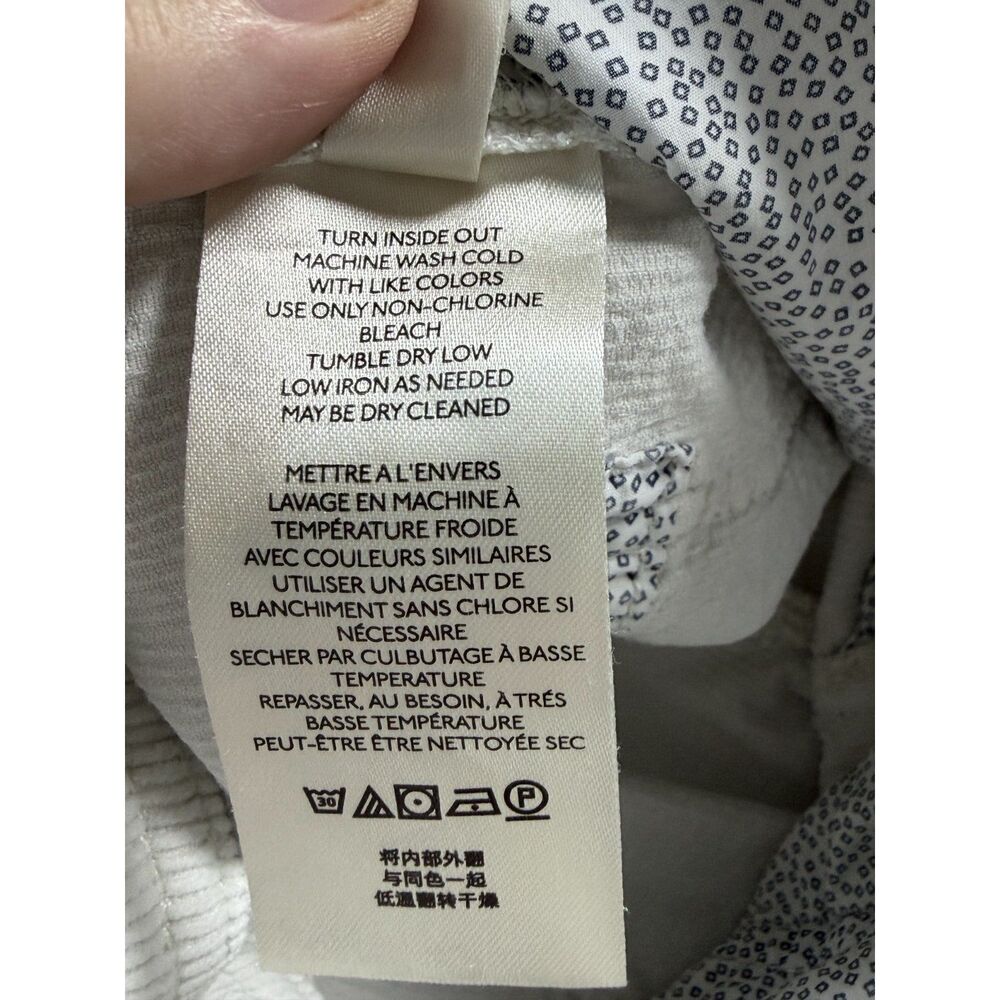 Maeve by Anthropologie Wide Leg Corduroy Pants 27 Ivory Cream High Rise Pocket - Picture 11 of 13